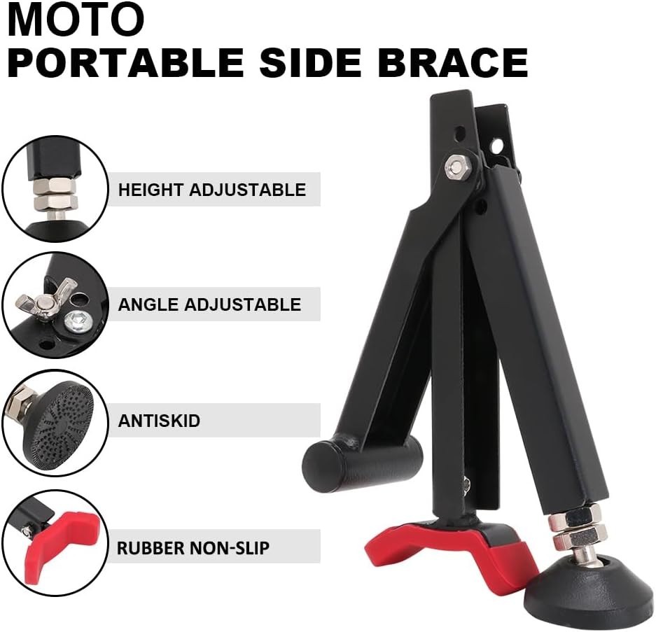 Foldable Universal Motorcycle Lift Stand - Effortless Support for Every Ride