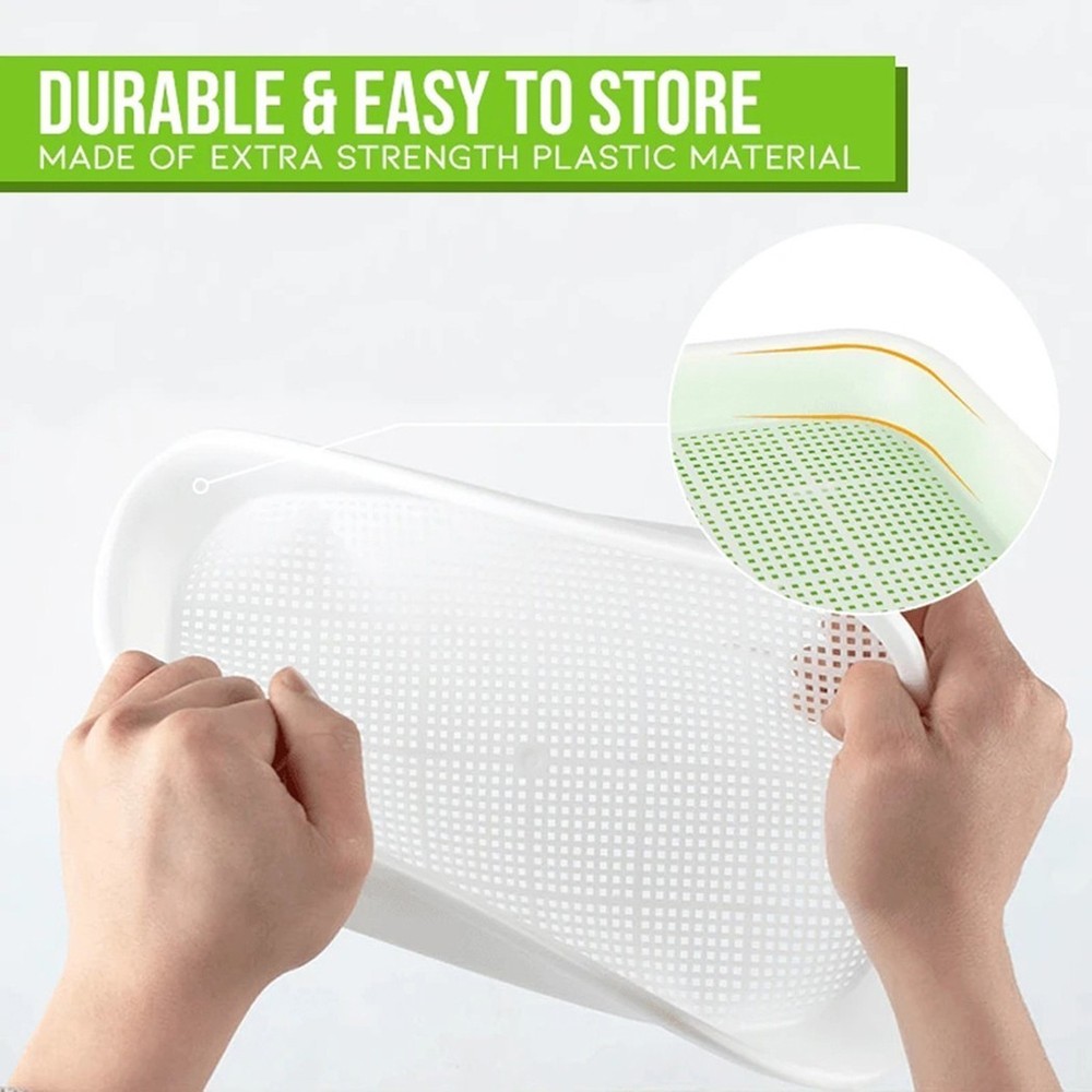 Plastic Sprouting Tray Pots Accessory Cells Container Germination Parts