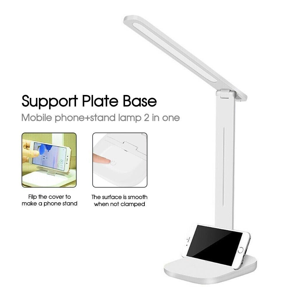 LED Desk Lamp Touch Sensor Reading Foldable Table Lamp Eye Caring Reading Light