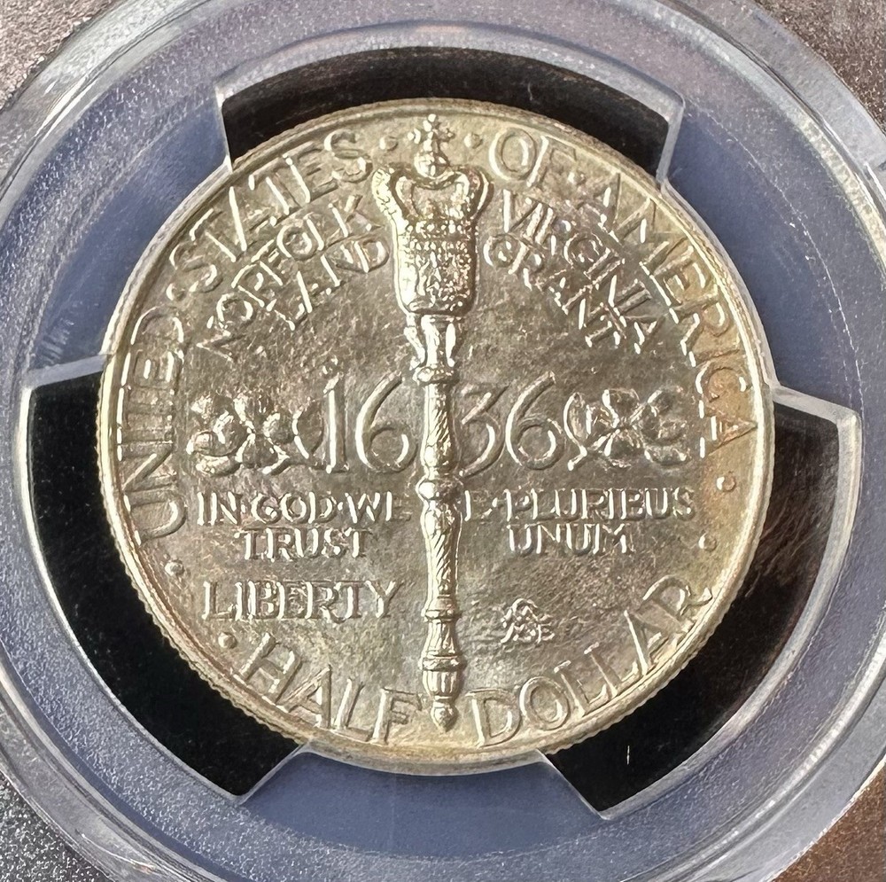 1936 NORFOLK COMMEMORATIVE HALF DOLLAR PCGS MS67