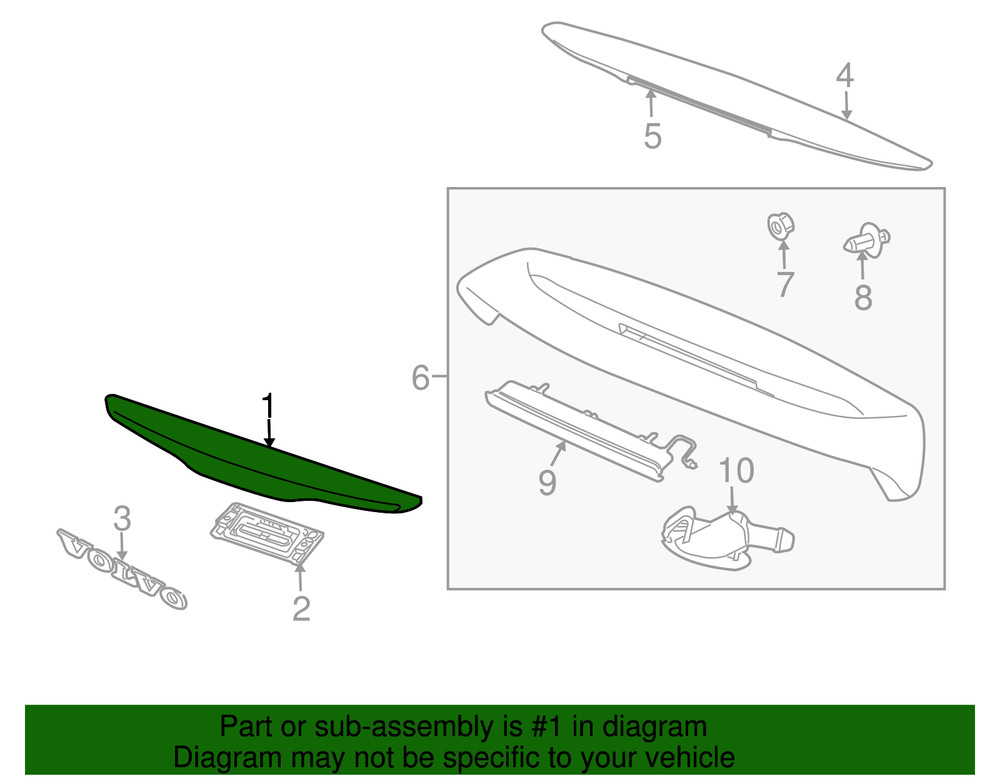 Genuine Volvo Handle 31218231