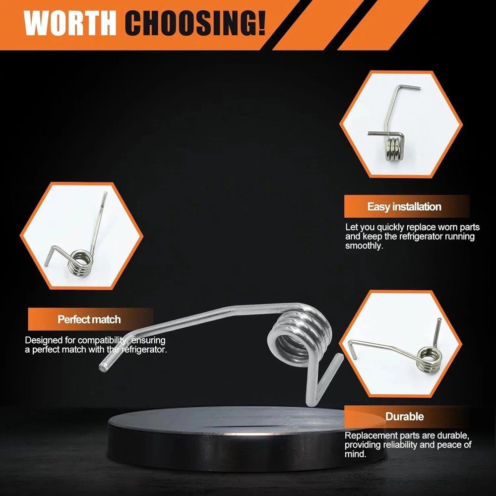 Upgraded Refrigerator Divider Door Spring for Samsung - 2 Pack Replacement Parts