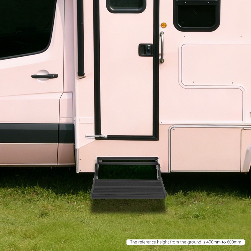 RV Step Manual Drop Down Step Caravan/Folding Step Trailer Step 200kg/440.92lbs
