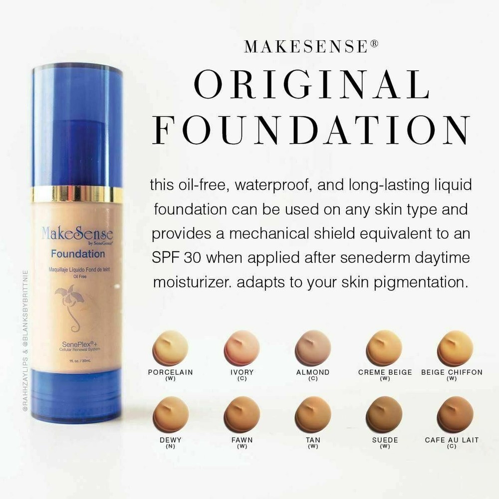 🎯I've Got Them!!🎯 NEW MAKESENSE Original Foundation SENEGENCE RETAIL $50