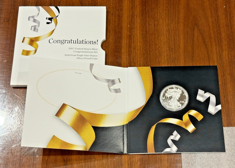 2017-S US Mint Congratulations Set Silver Proof American Eagle Pristine OGP