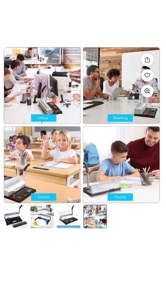 Make Easy Comb Binding Machine Book Making School Business