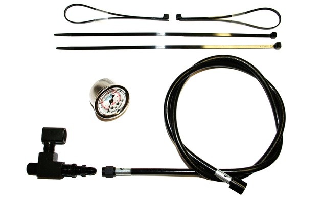 Feuling Remote Oil Pressure Gauge Kit Black