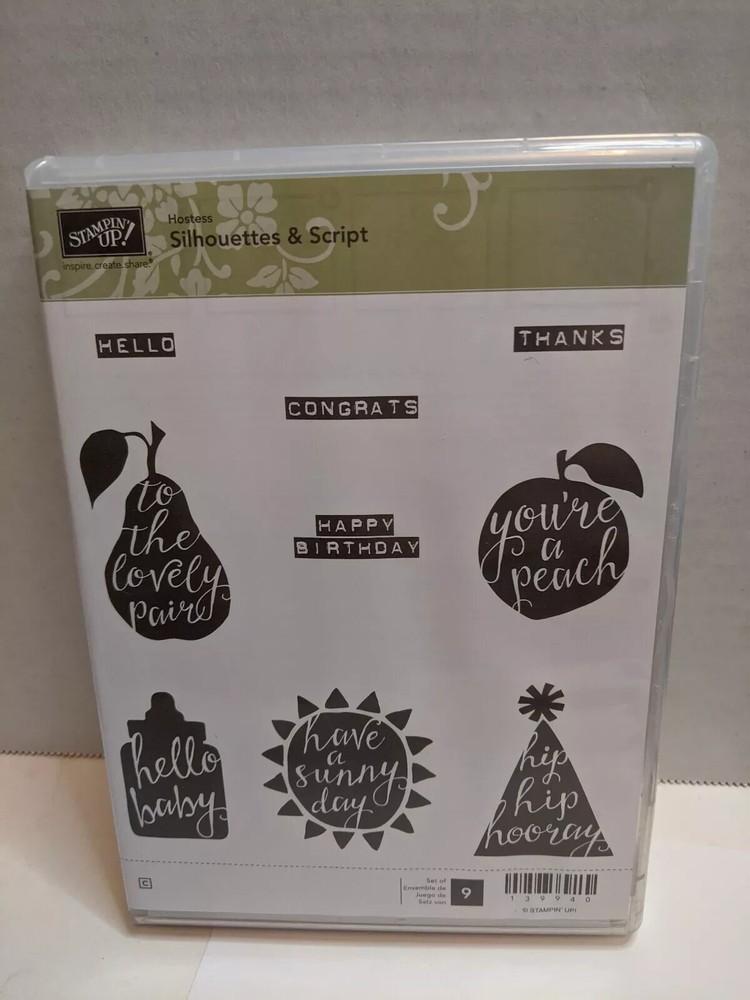 Stampin Up Silhouettes & Script Stamp Set