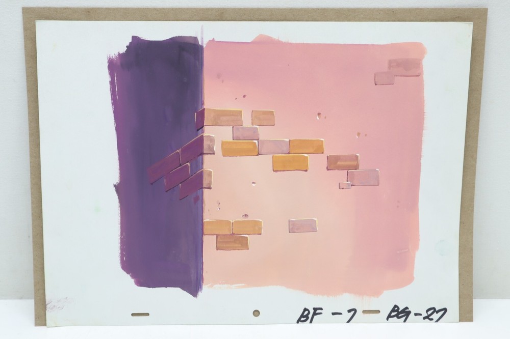 Original Hand Painted Animation Production Background (233-25)