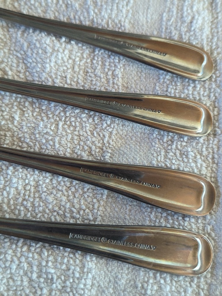 Cambridge ALLURE Stainless Flatware 6 Piece Set Forks & Spoons Silverware