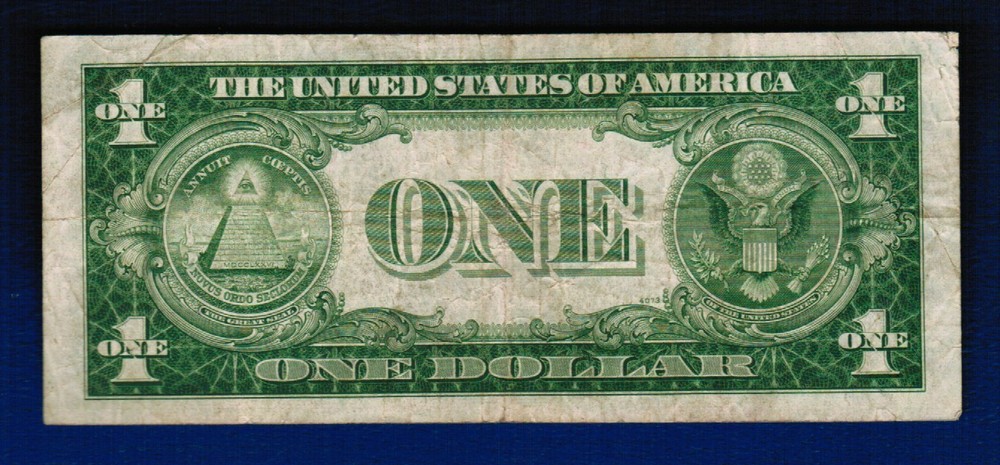 1935A $1 Silver Certificate – Misalignment Error – S/N 96210242 – Circulated