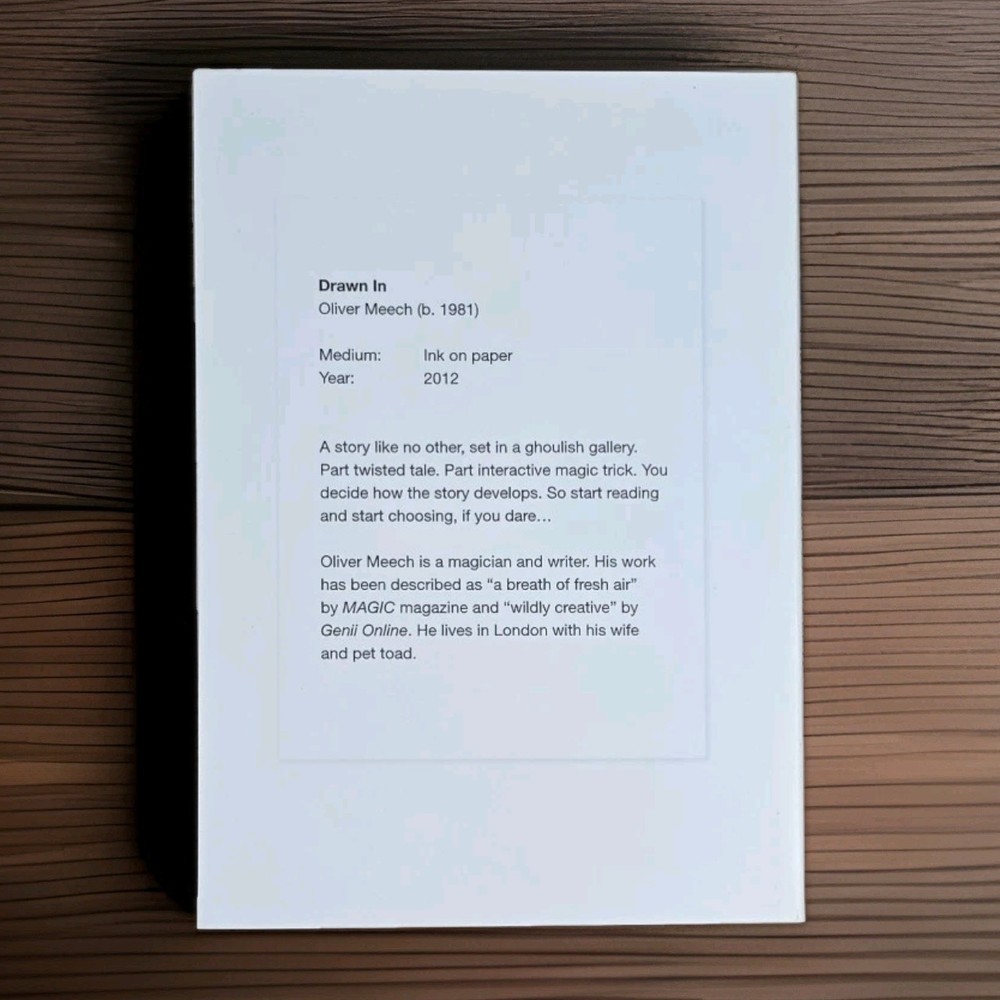 DRAWN IN by Oliver Meech [2012 First Printing, Paperback] OOP magic book