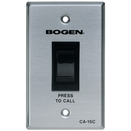 BOGEN CA-15C IN WALL PUSH CALL BUTTON TALK EMERGENCY SWITCH