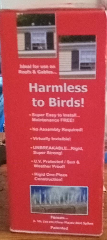 Bird-B-Gone (Bird Repelling *Clear Plastic Spikes*) for Assorted Species