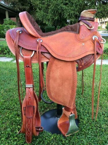 Roping & Ranch Work Saddle: Wade Tree A Fork, Genuine Leather