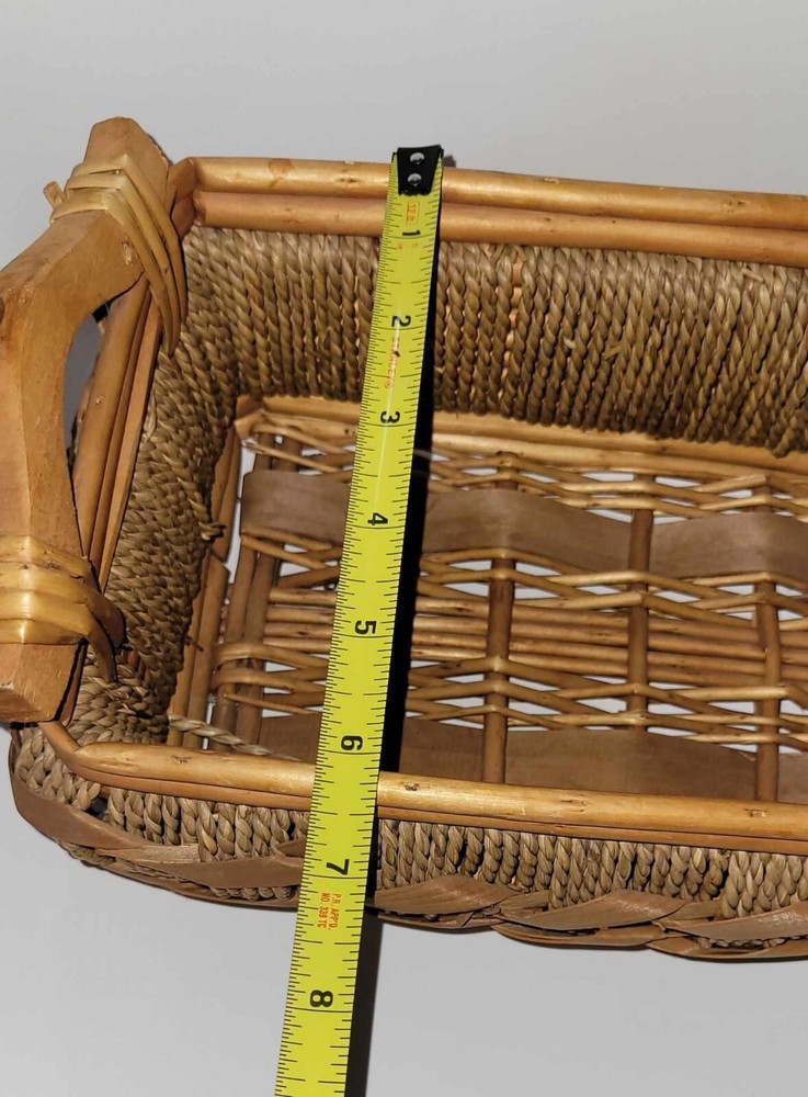 Vintage Nesting Bamboo/Wicker Woven Basket