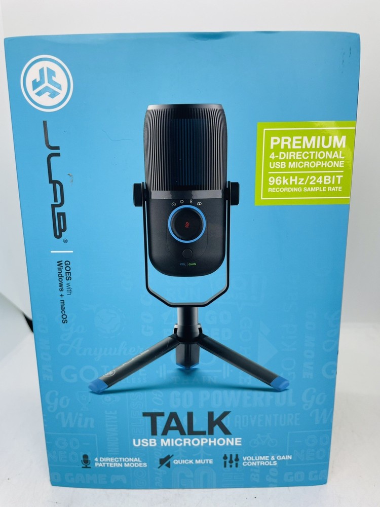 JLab - TALK Premium Plug & Play USB Microphone 4 Directional (j)