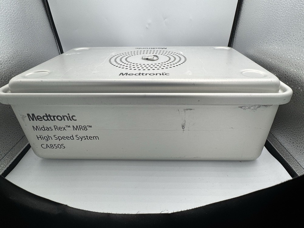 Medtronic CA850S Midas Rex MR8 Sterilization Case High Speed System No Insert