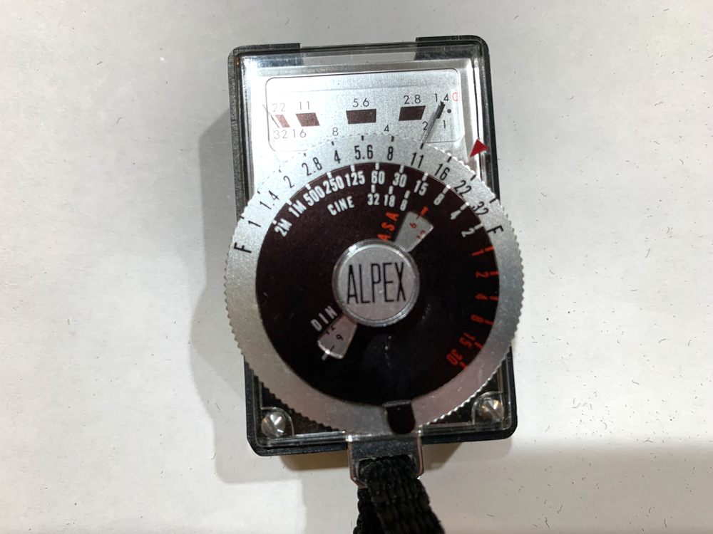 Vintage Alpex Light Exposure Meter