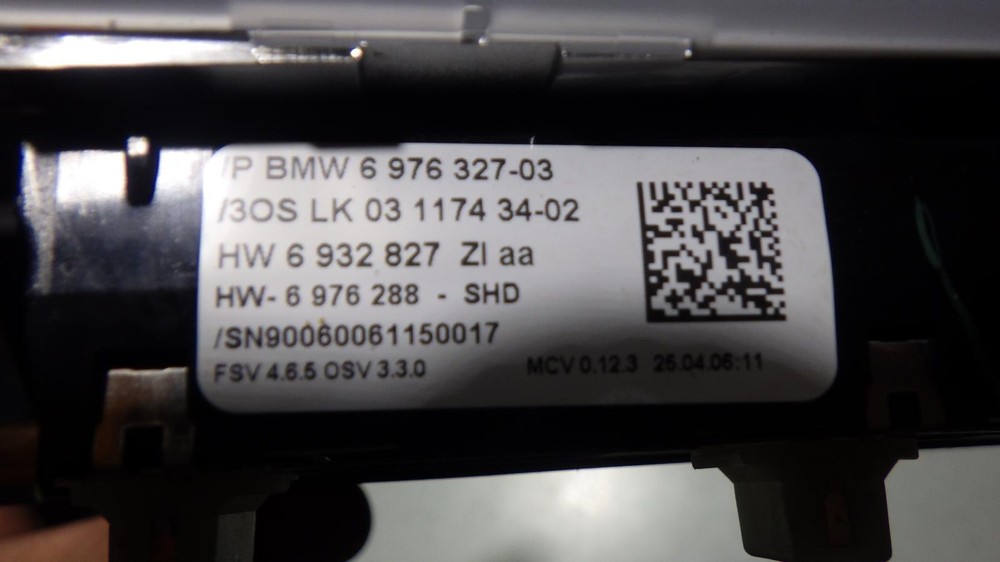 06 BMW 325i OVERHEAD CONSOLE W SUNROOF