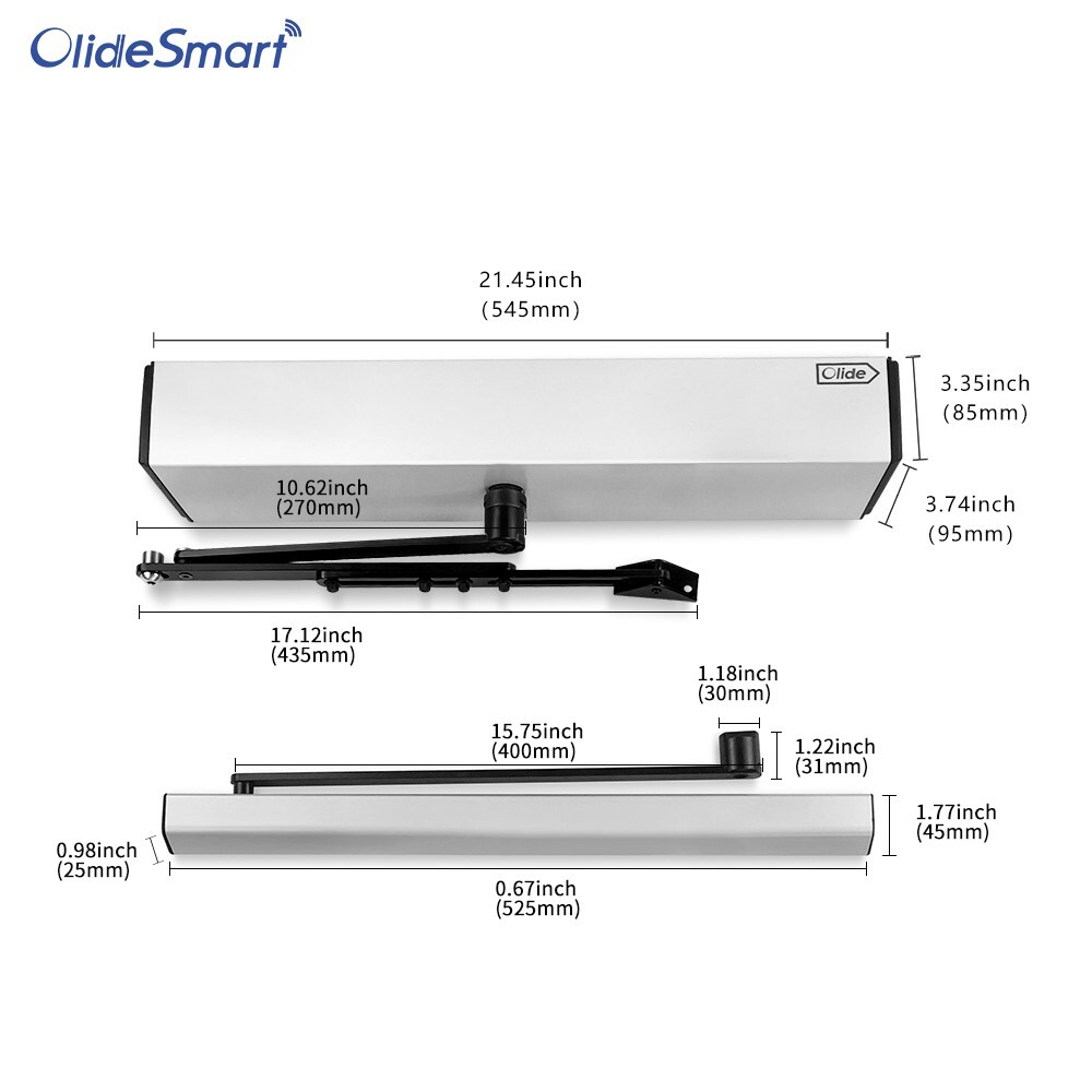 Olide Automatic Swing Pet Door Opener Work with Smart Pet Collar Sensor
