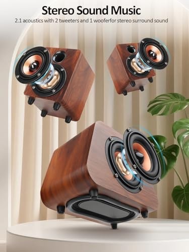 Computer Speakers, Mini PC Speaker with subwoofer,2.1 USB Powered Desktop