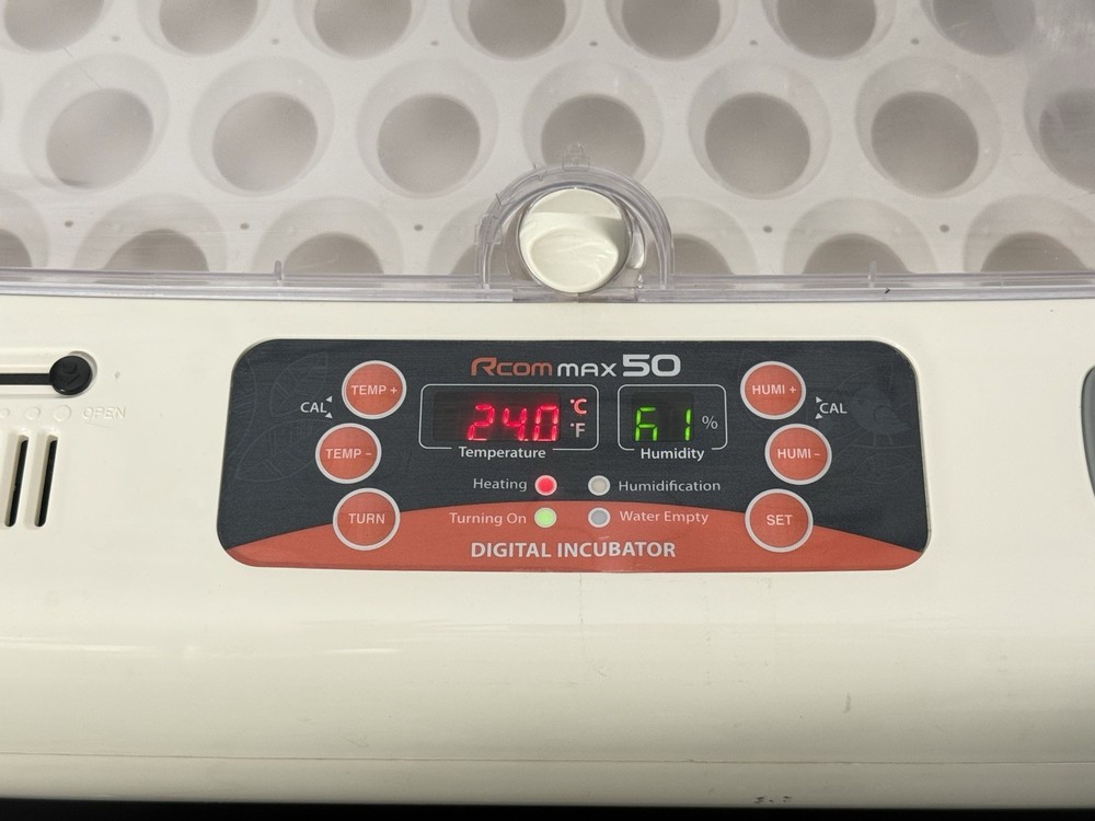 Rcom Max 50 MX-50 Digital Egg Incubator