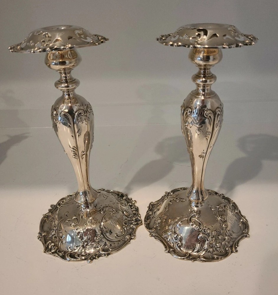 MAUSER STERLING SILVER CANDLESTICKS