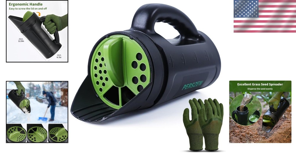 Durable Handheld Spreader with Multiple Openings for All- Gardening Use