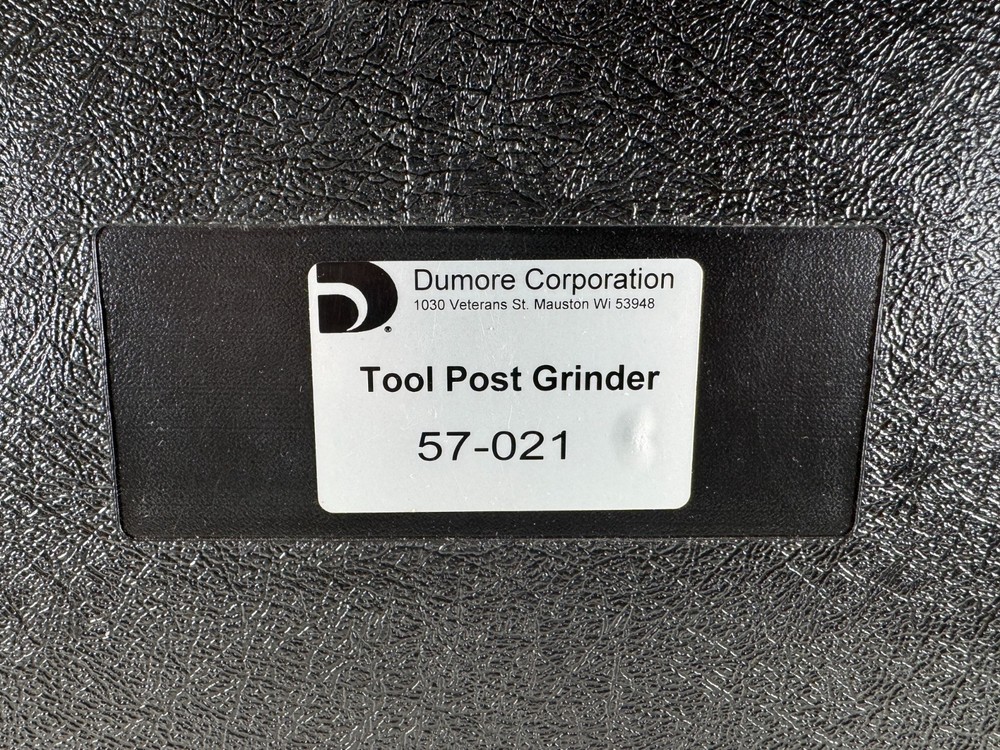 Dumore 8587-210 120V Interchangeable Internal/External Spindle Tool Post Grinder