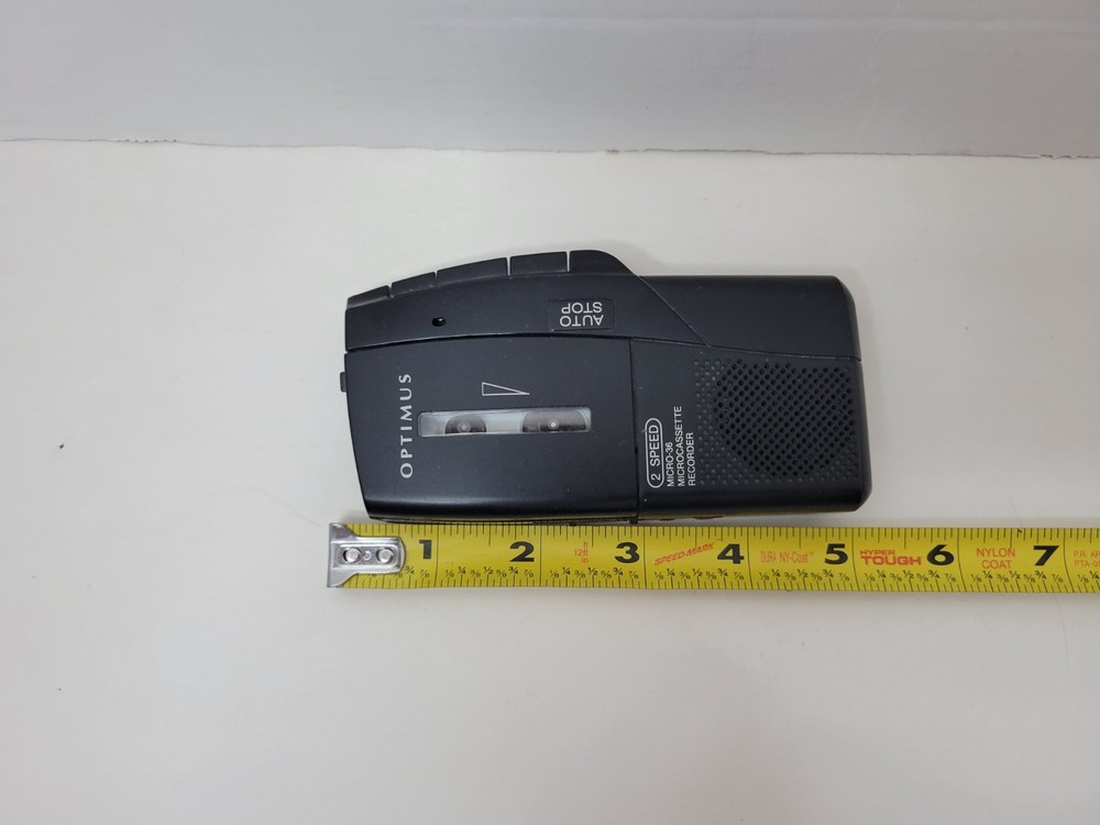 Optimus 2 Speed MICROCASSETTE Recorder Micro 36 USED *TESTED WORKS*