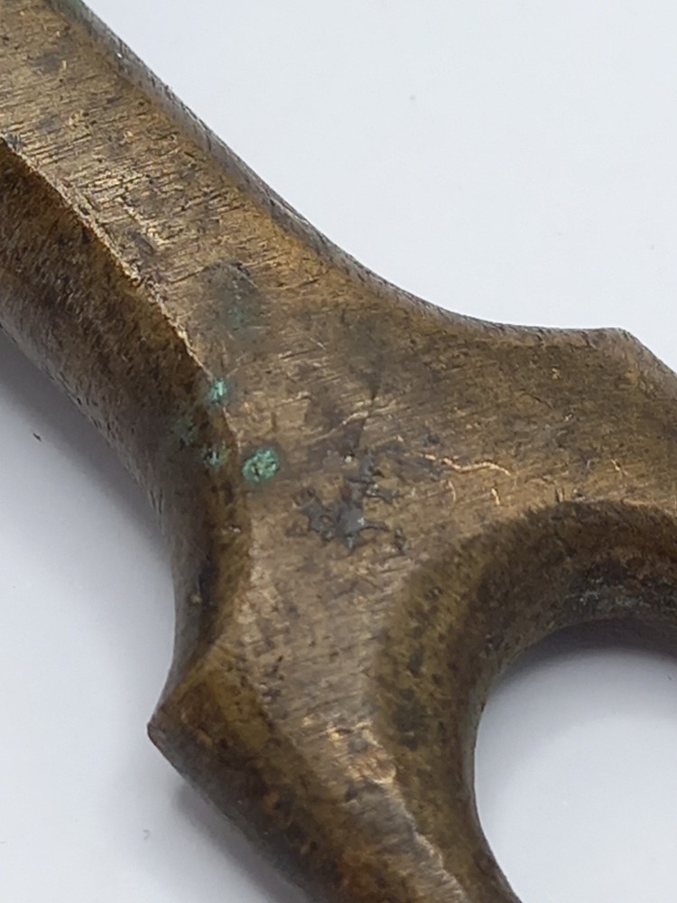 Antique Ammunition Box Key, Dated 1912, British Army, Fine Aged Condition