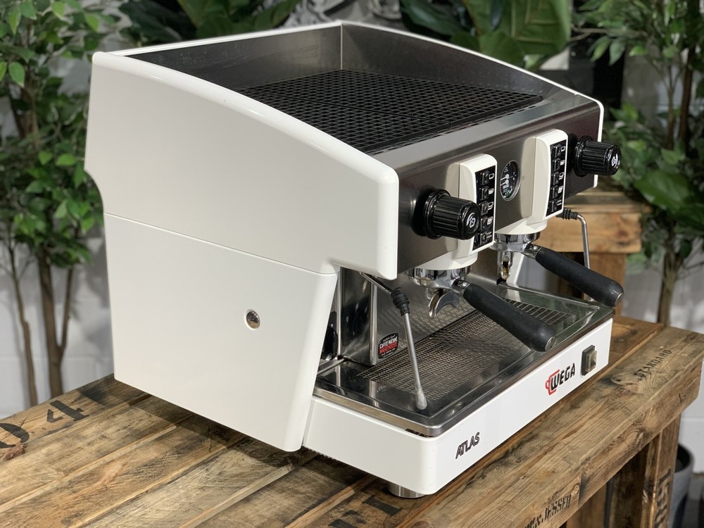 WEGA ATLAS COMPACT EVD 2 GROUP WHITE ESPRESSO COFFEE MACHINE