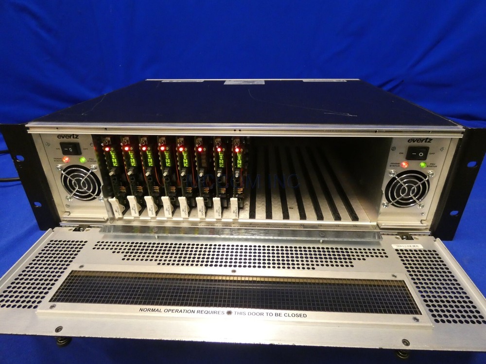 Evertz 7800FR Frame w/ 7-770ADVR-HD Modules, 2 PS
