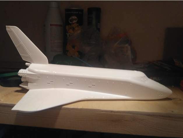 3d printed Buran, USSR space shuttle 182mm