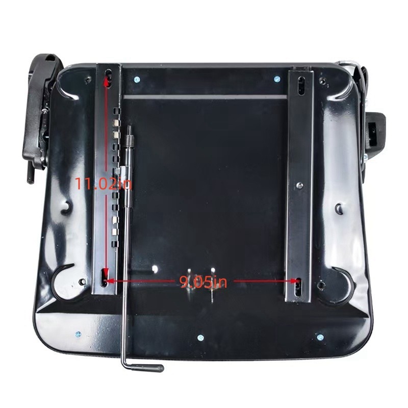 Black Universal Forklift Seat Fold Down Tractor Seat With Slide