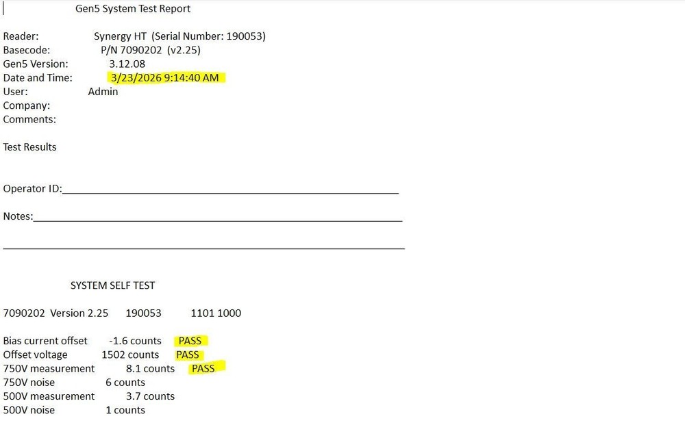 Biotek Synergy HT Multi-Detection Microplate Reader Validated with Warranty
