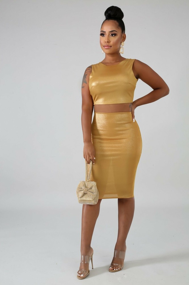 Golden Goddess 2 piece Set