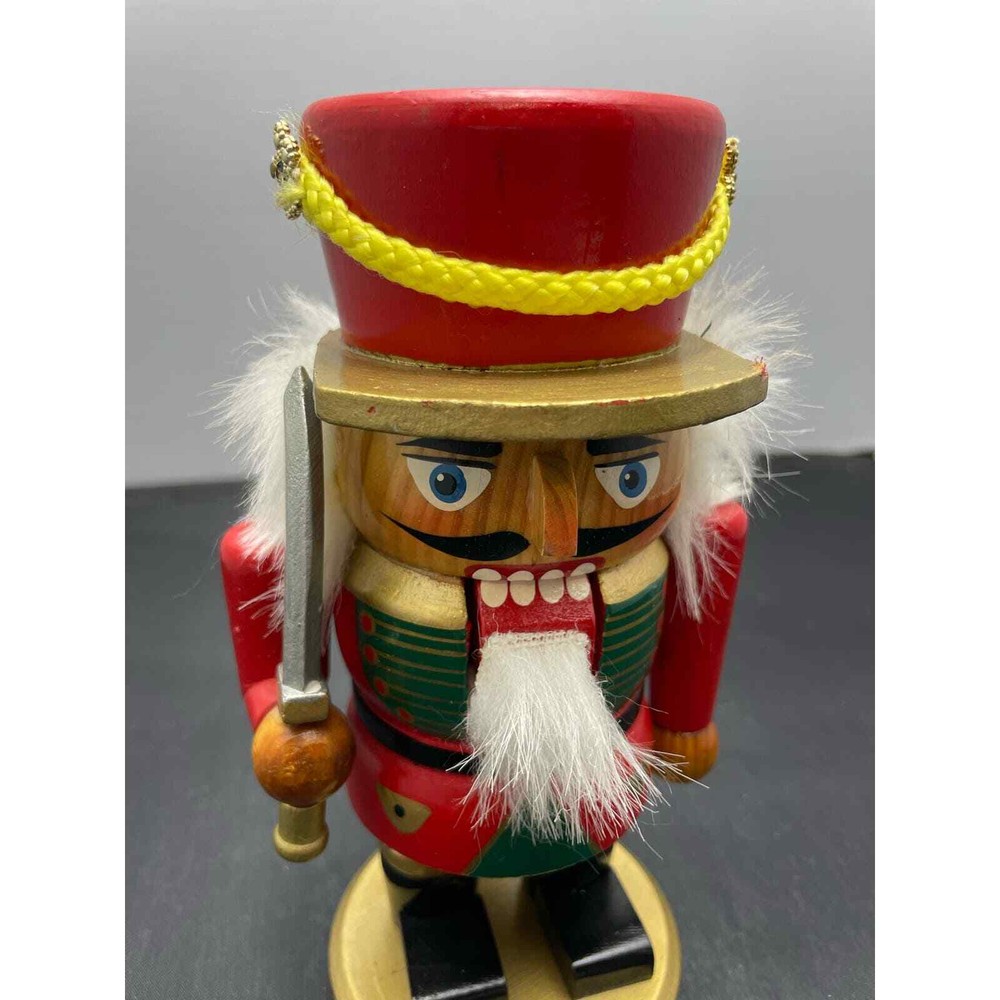 Wooden Holiday Nutcracker Solider Christmas 7"