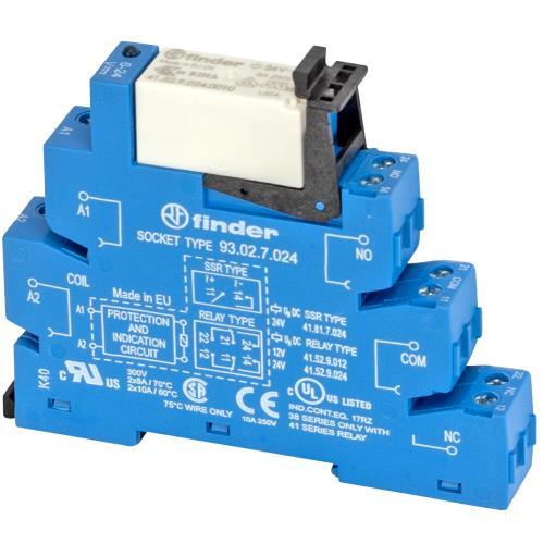 38.52.7.024.0050, Electromechanical Relay Module, Interface Terminal Block