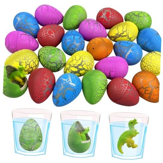 JoFAN 24 PCS Dinosaur Eggs That Hatch Growing Easter Eggs with Mini Dinosaur