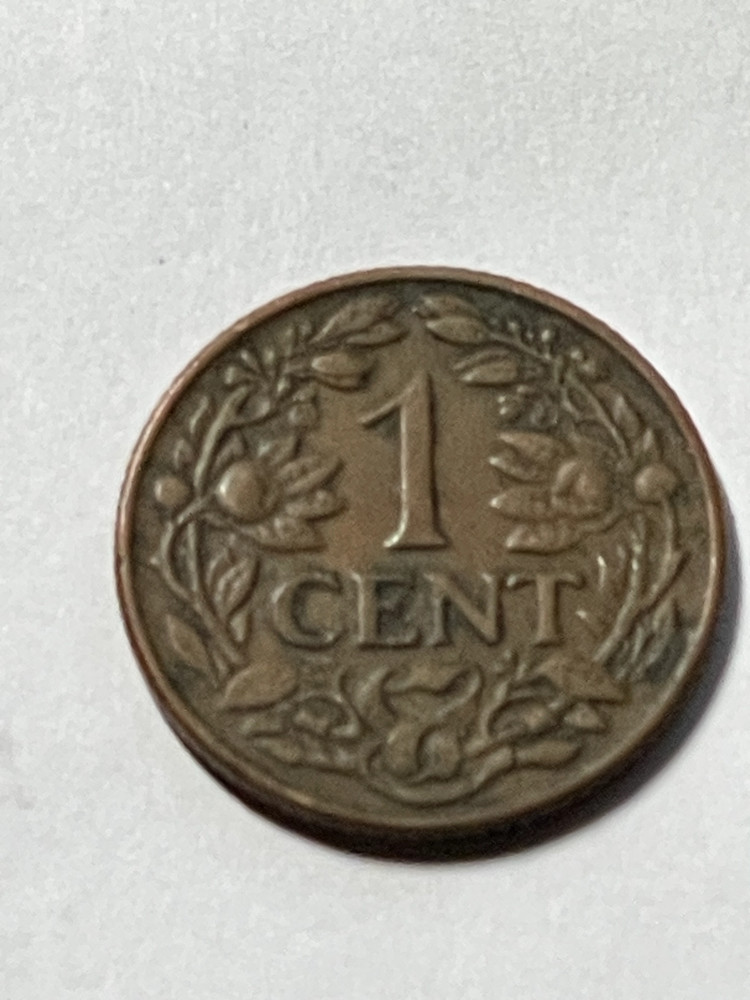 1944 Curcao One Cent
