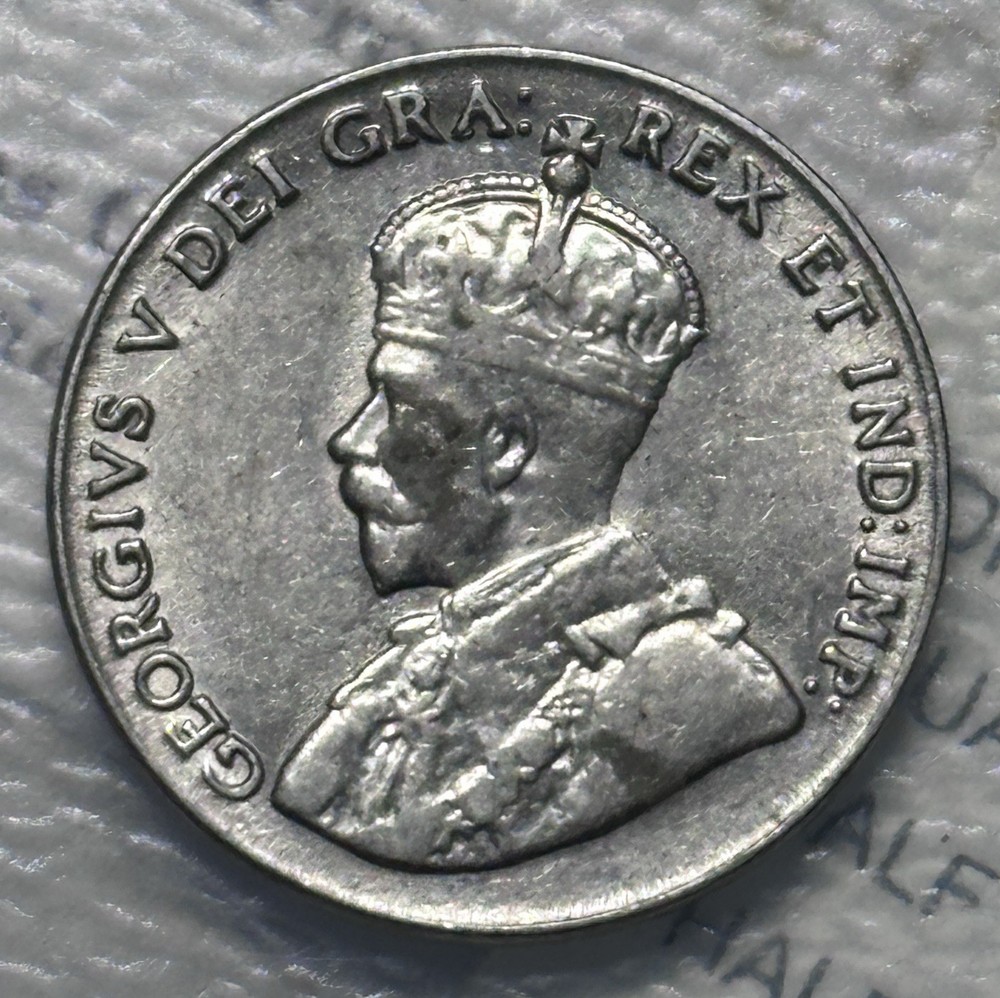 Canada 1928 5 Cent Nickel, KM29