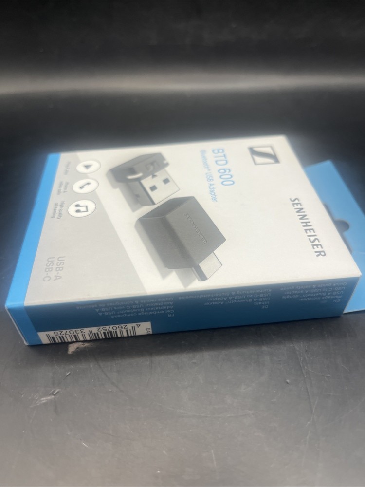 Sennheiser BTD 600 Bluetooth USB Adapter USB A USB C Dongle