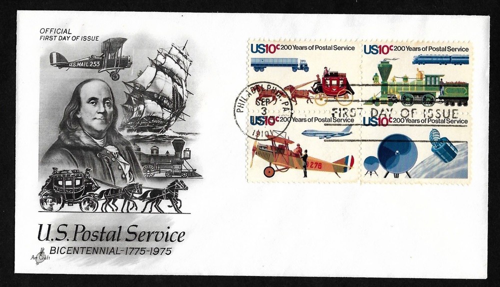 #1575a 10c USPS Bicentennial - ArtCraft FDCB4