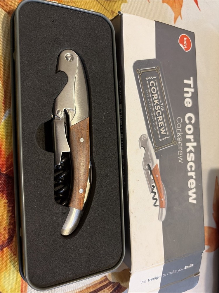 Bal i Deluxe High Quality Wood Corkscrew