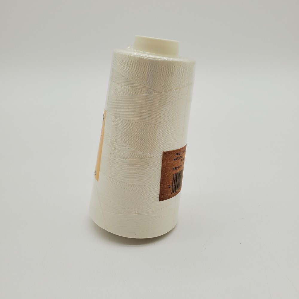Overlook Thread Cone 3000 yds 100% Polyester White Natural