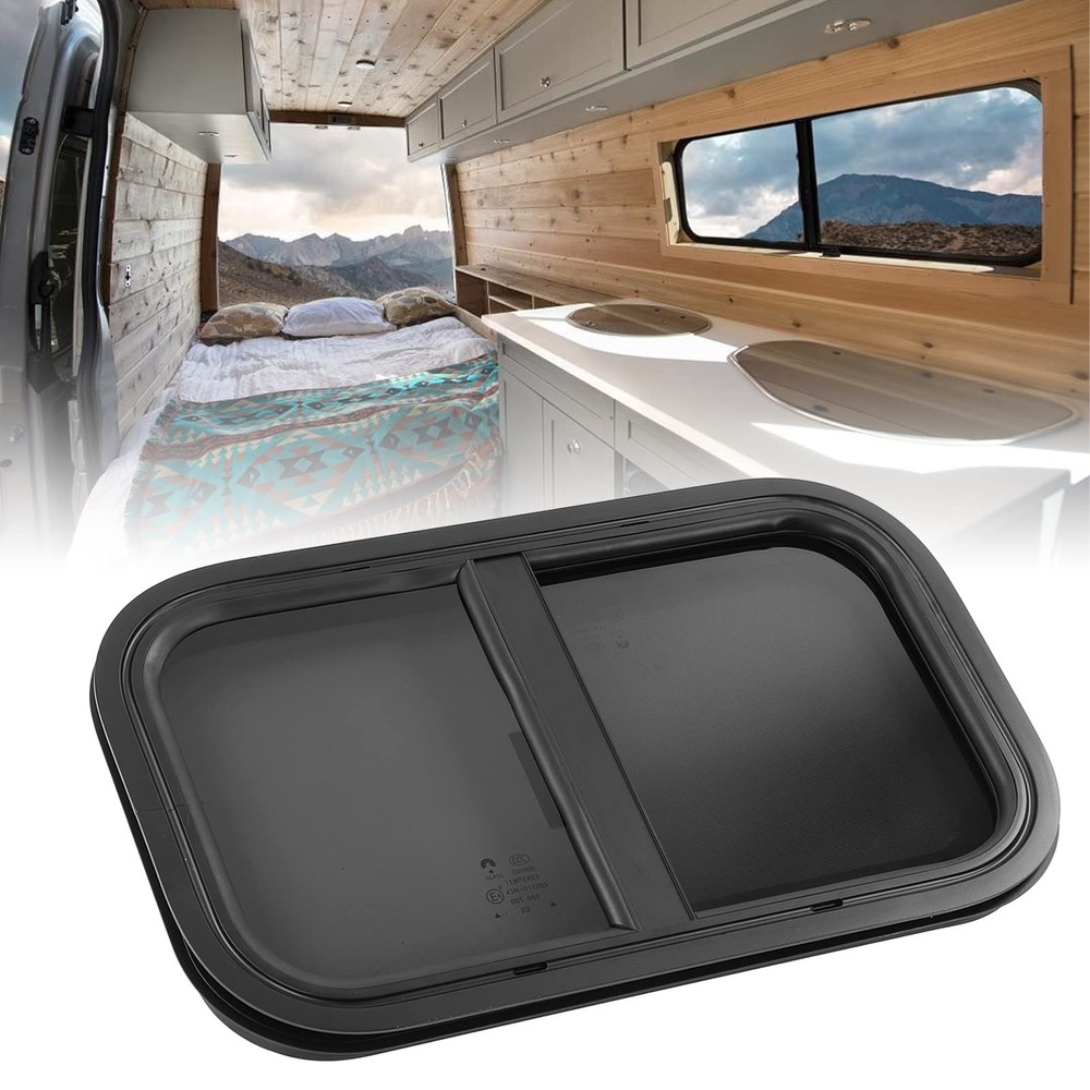 Smooth Polished RVPushPull Window with Rounded Corners, Waterproof Versie...