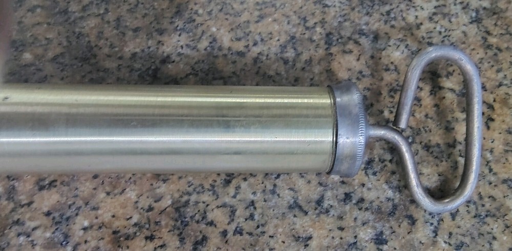 🗽VINTAGE BRASS GREASE GUN 12"+