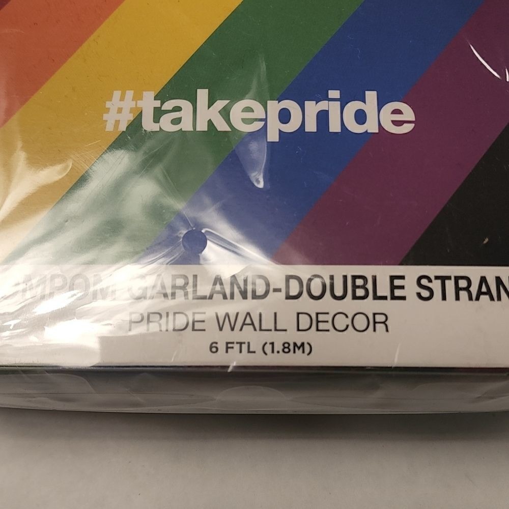 6 ft (#takepride) PomPom Double Strand Wall Decor